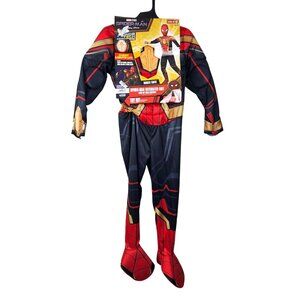 Marvel Spider-Man Child Costume M (8) Light-Up Muscle Chest Padded Jumpsuit
